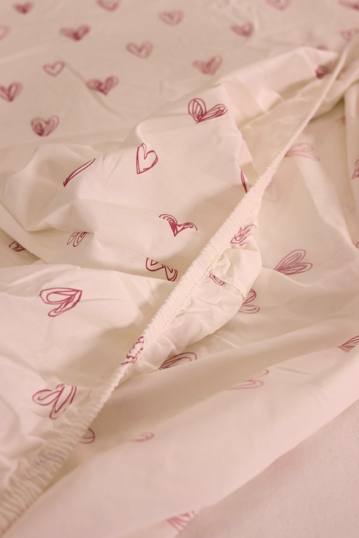 PINK LOVIA cotton bedsheet