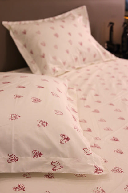 PINK LOVIA cotton bedsheet
