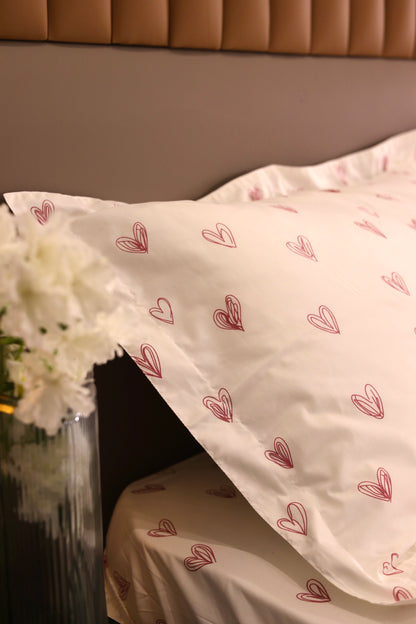 PINK LOVIA cotton bedsheet