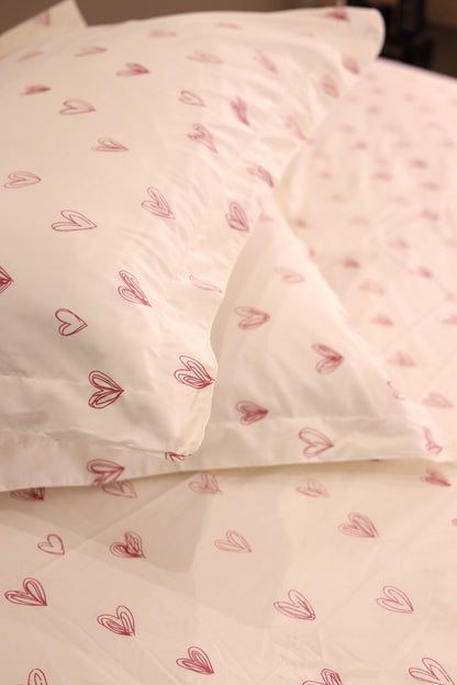 PINK LOVIA cotton bedsheet