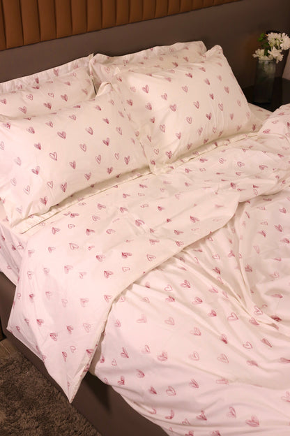 PINK LOVIA cotton duvet cover