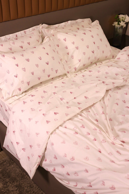 PINK LOVIA cotton duvet cover