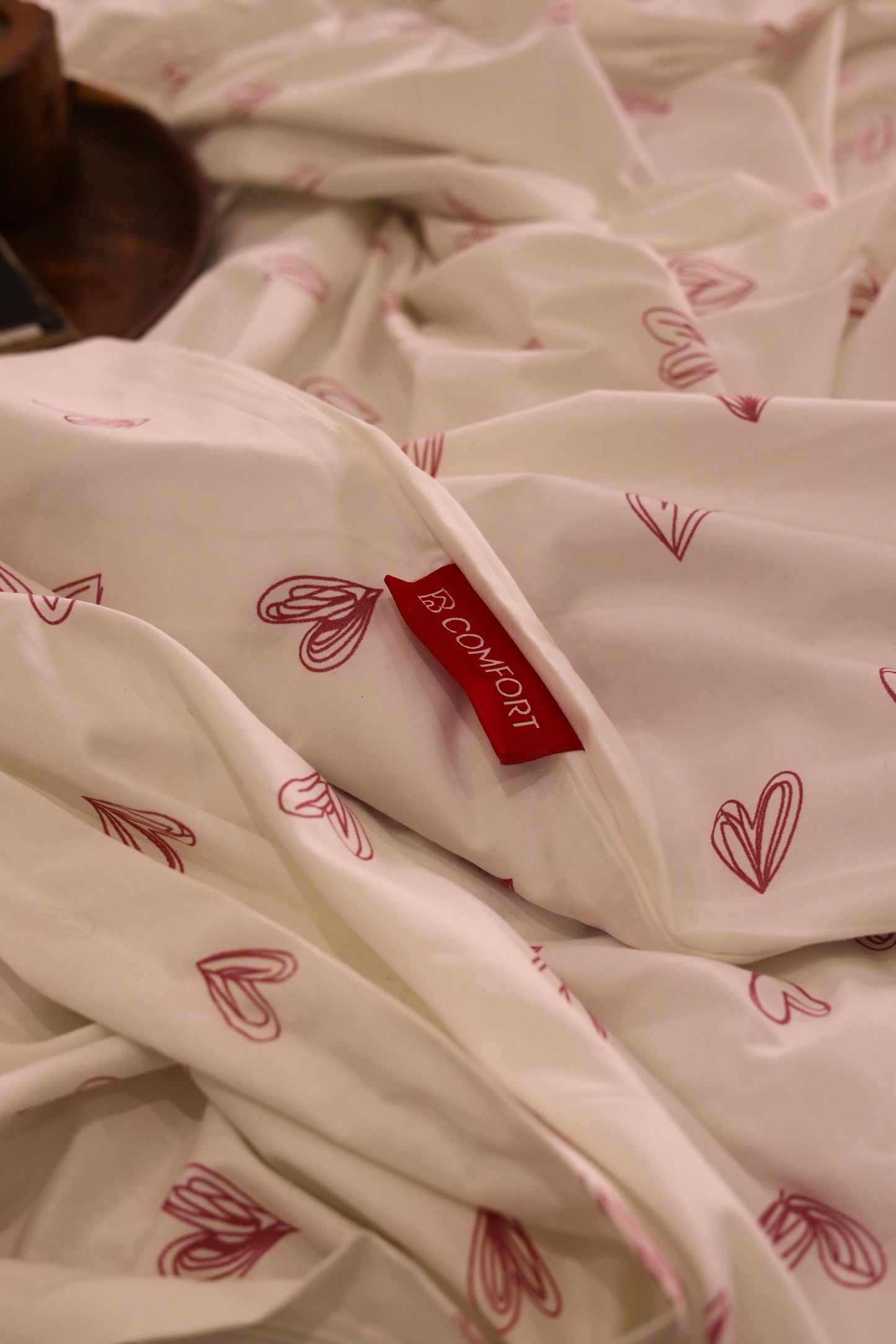 PINK LOVIA cotton duvet cover