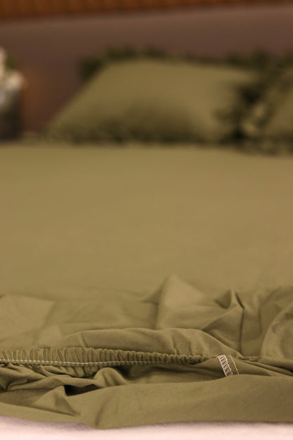 JUNGLE RUFFLES Percale Cotton Bedsheet