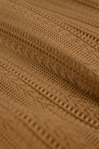 CARAMEL SAFA Jacquard Throw Blanket Set