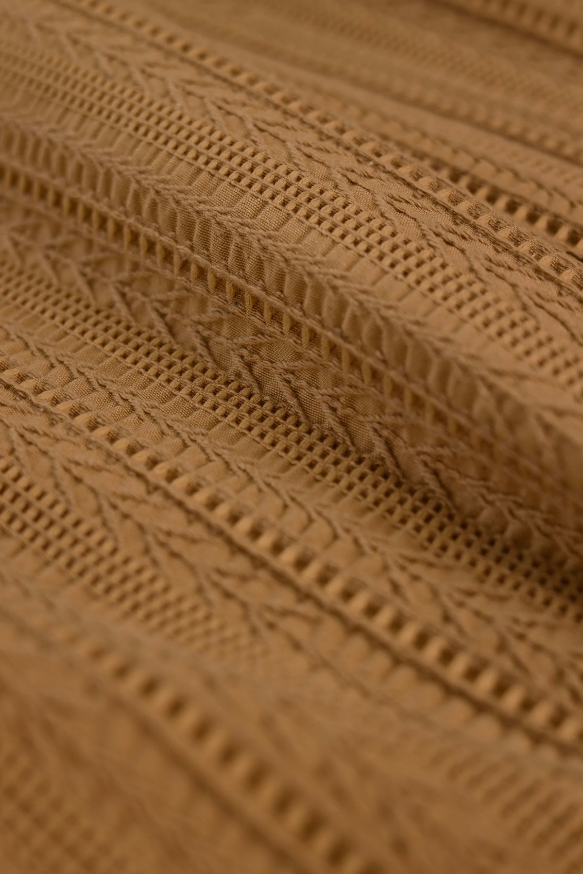 CARAMEL SAFA Jacquard Throw Blanket Set