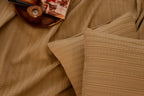 CARAMEL SAFA Jacquard Throw Blanket Set