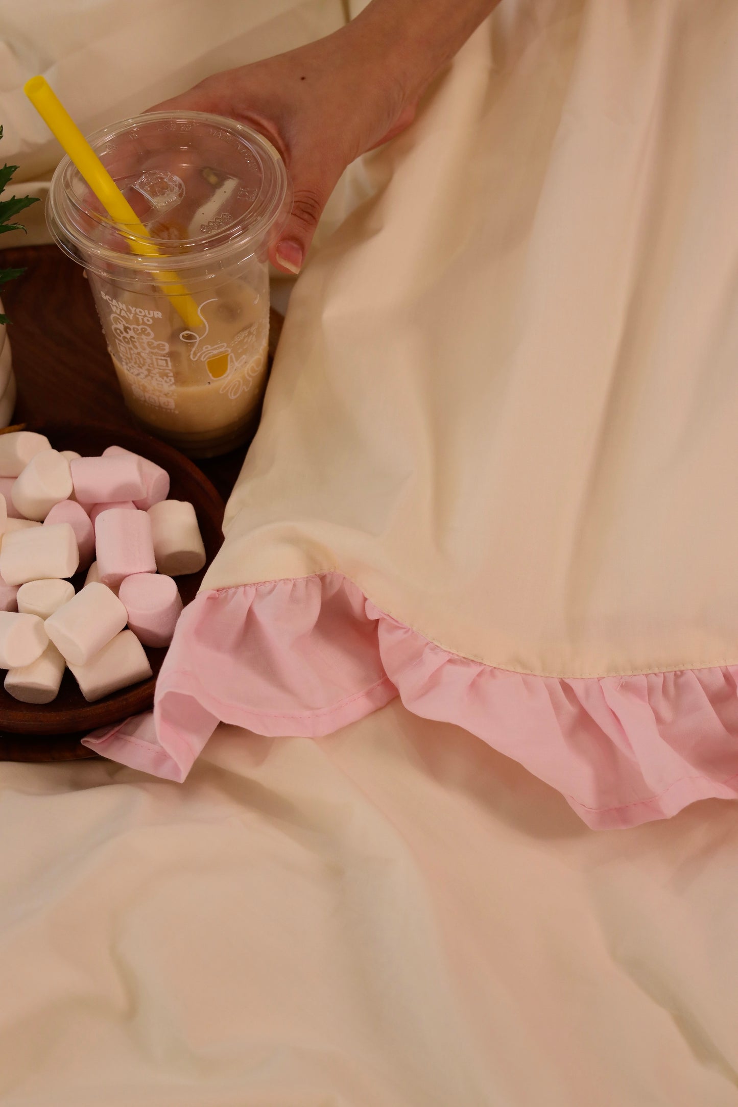 CANDY RUFFLES Percale Cotton Duvet Cover
