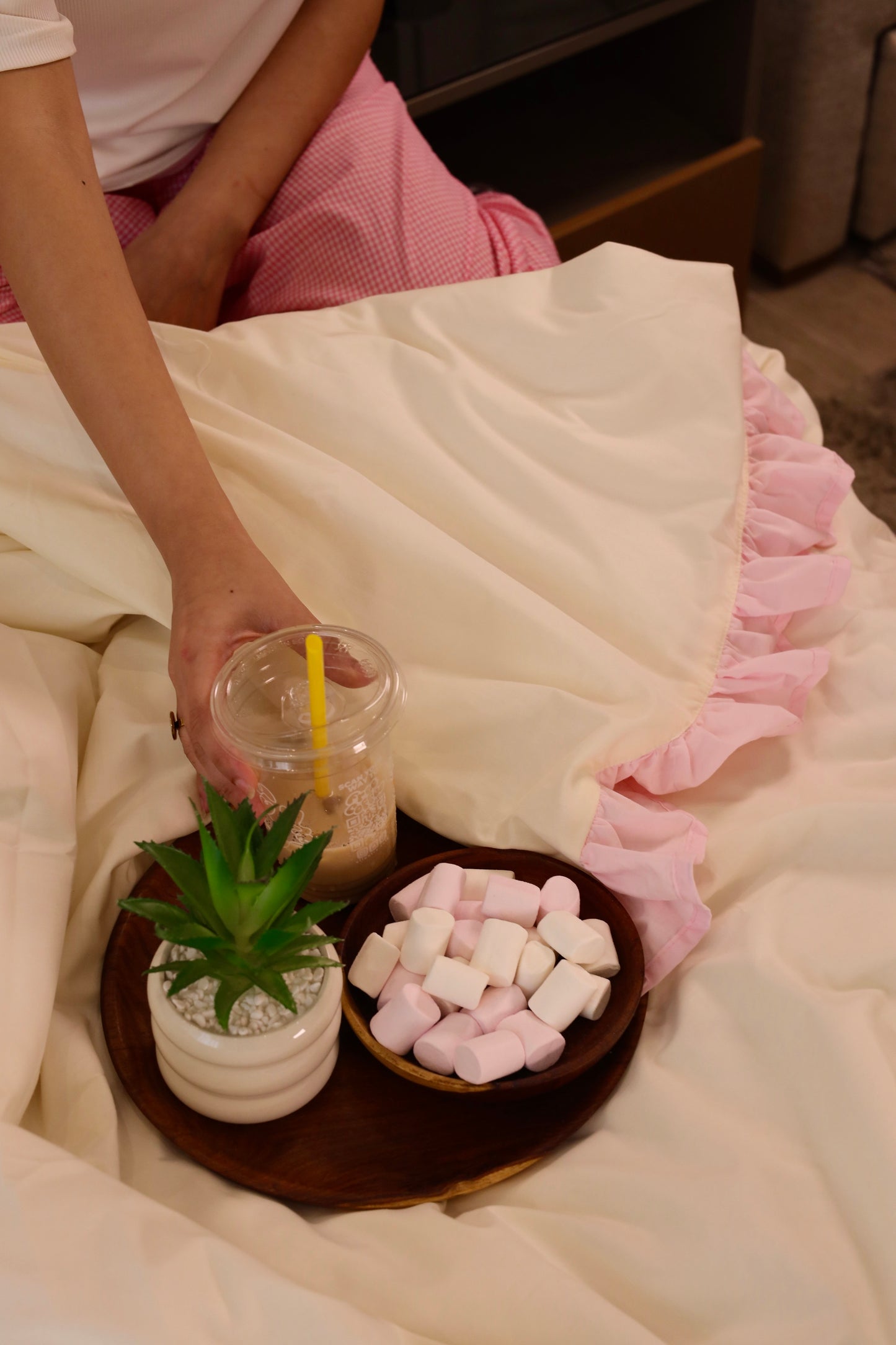 CANDY RUFFLES Percale Cotton Duvet Cover