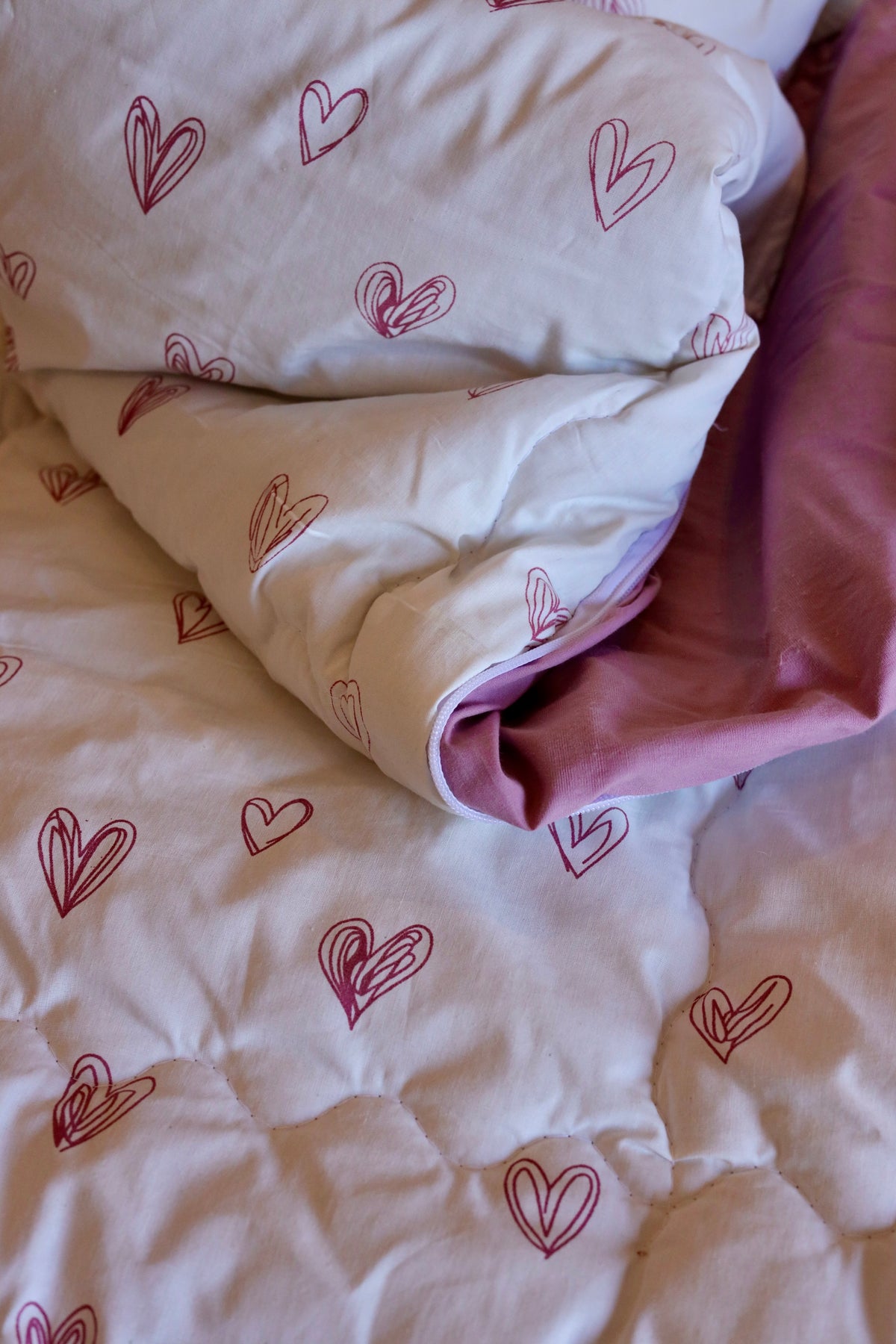 PINK LOVIA ZIPPER Bedding