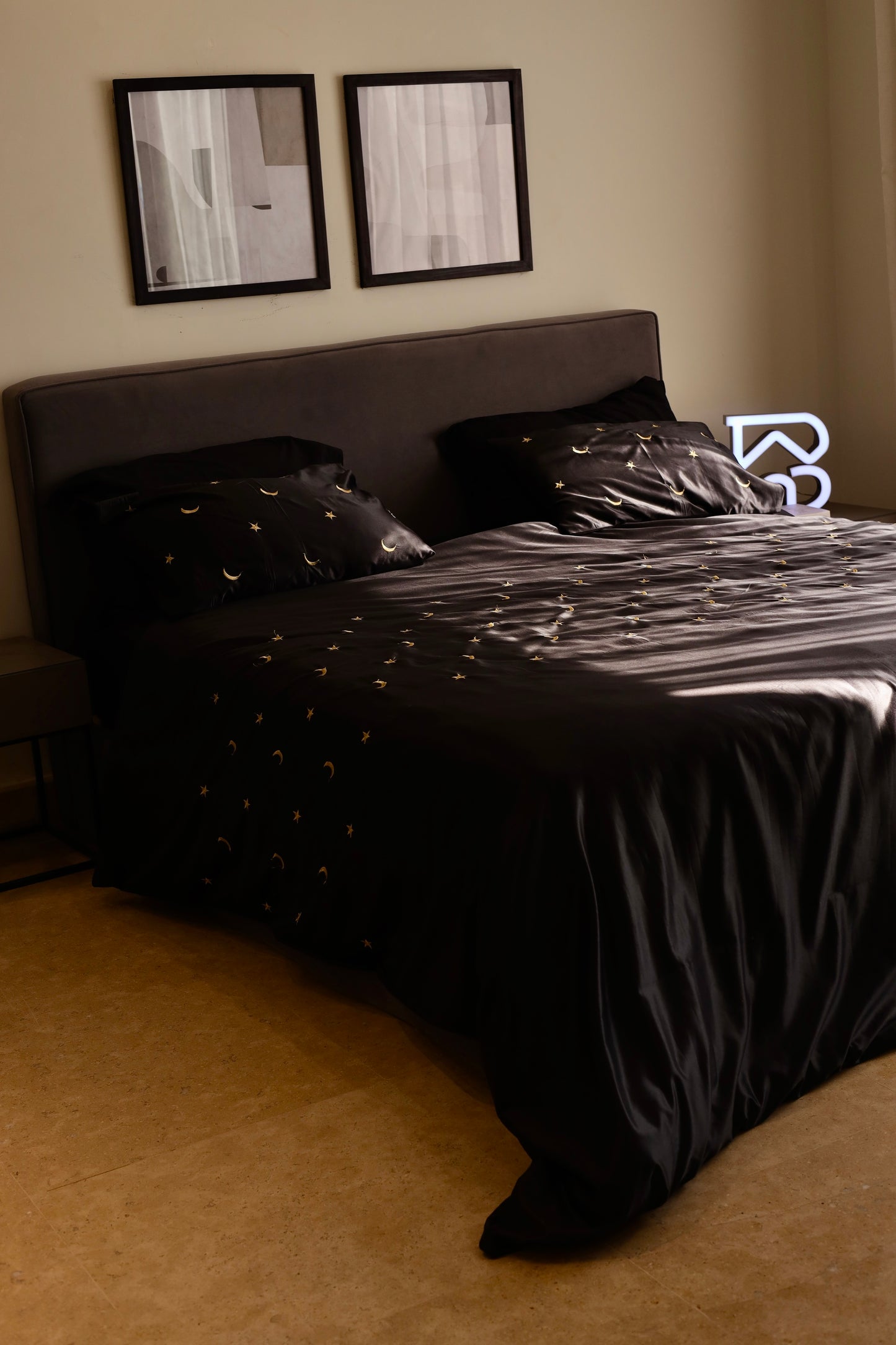MOONLIT silky cotton duvet cover