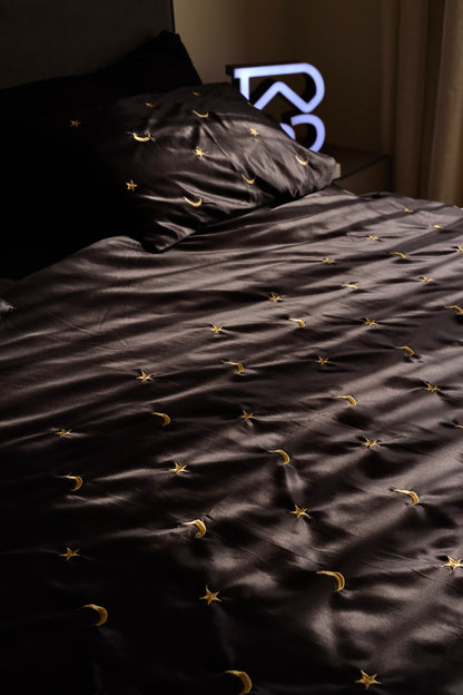 MOONLIT silky cotton duvet cover
