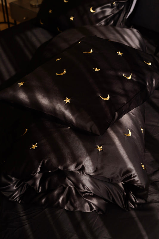 MOONLIT silky cotton duvet cover