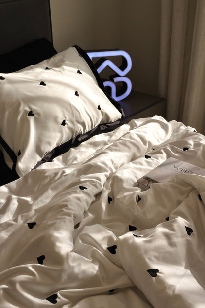 STAY IN BED silky cotton duvet cover