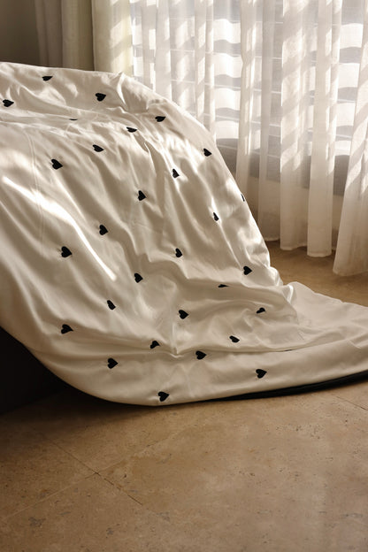 STAY IN BED silky cotton duvet cover