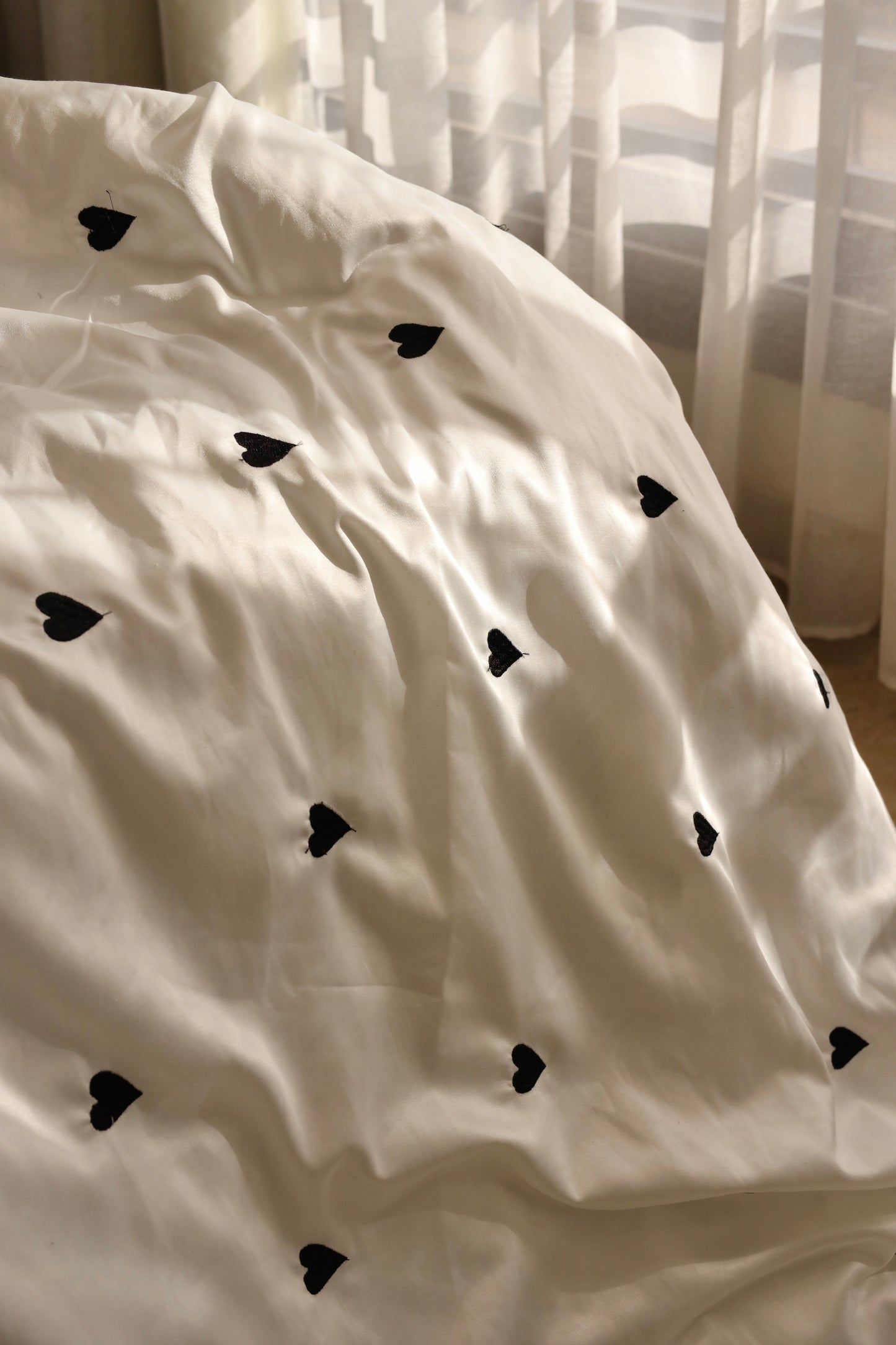 STAY IN BED silky cotton duvet cover
