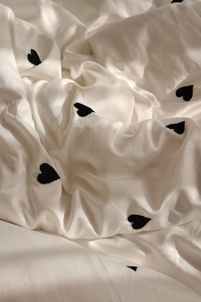 STAY IN BED silky cotton duvet cover