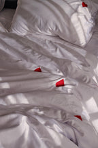 HEARTBEATS silky cotton duvet cover