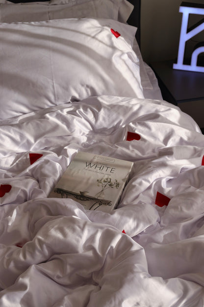 HEARTBEATS silky cotton duvet cover