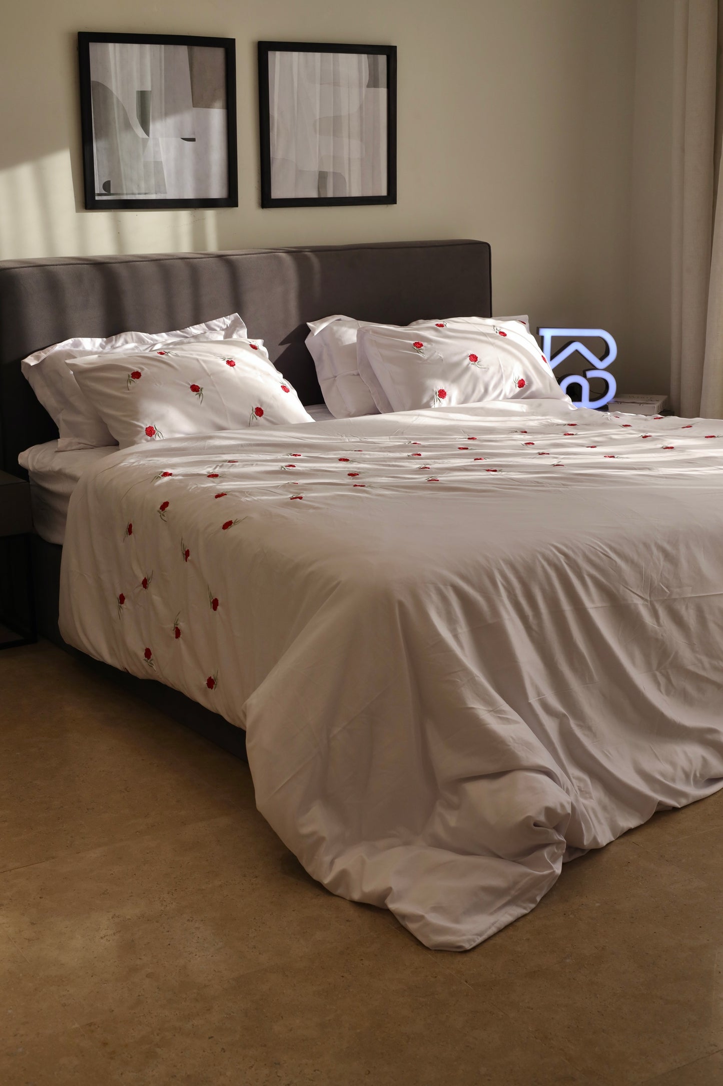 ROSETTE silky cotton duvet cover