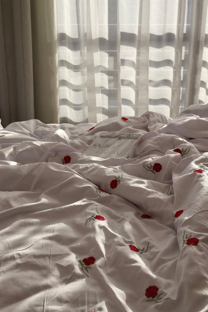 ROSETTE silky cotton duvet cover