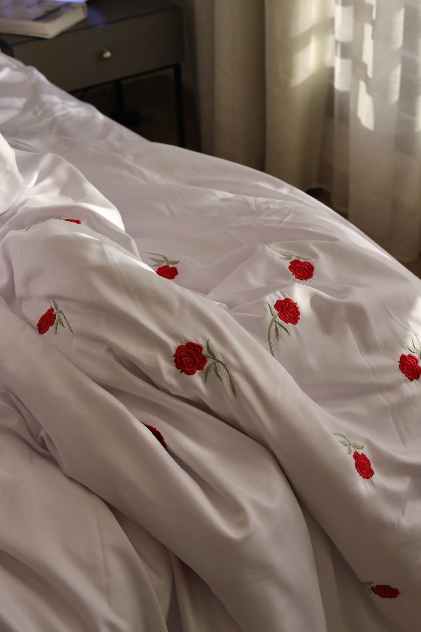 ROSETTE silky cotton duvet cover