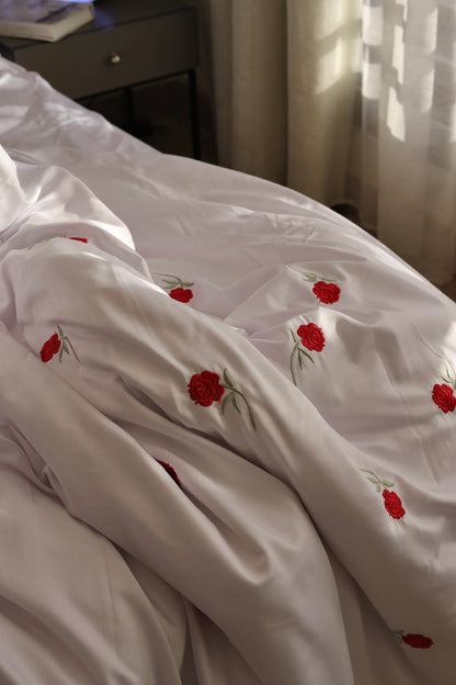 ROSETTE silky cotton duvet cover