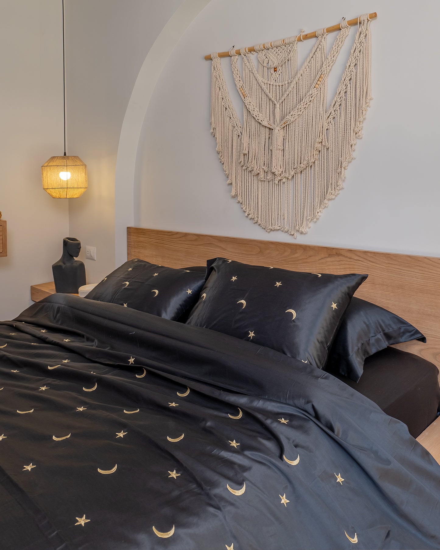 MOONLIT silky cotton duvet cover
