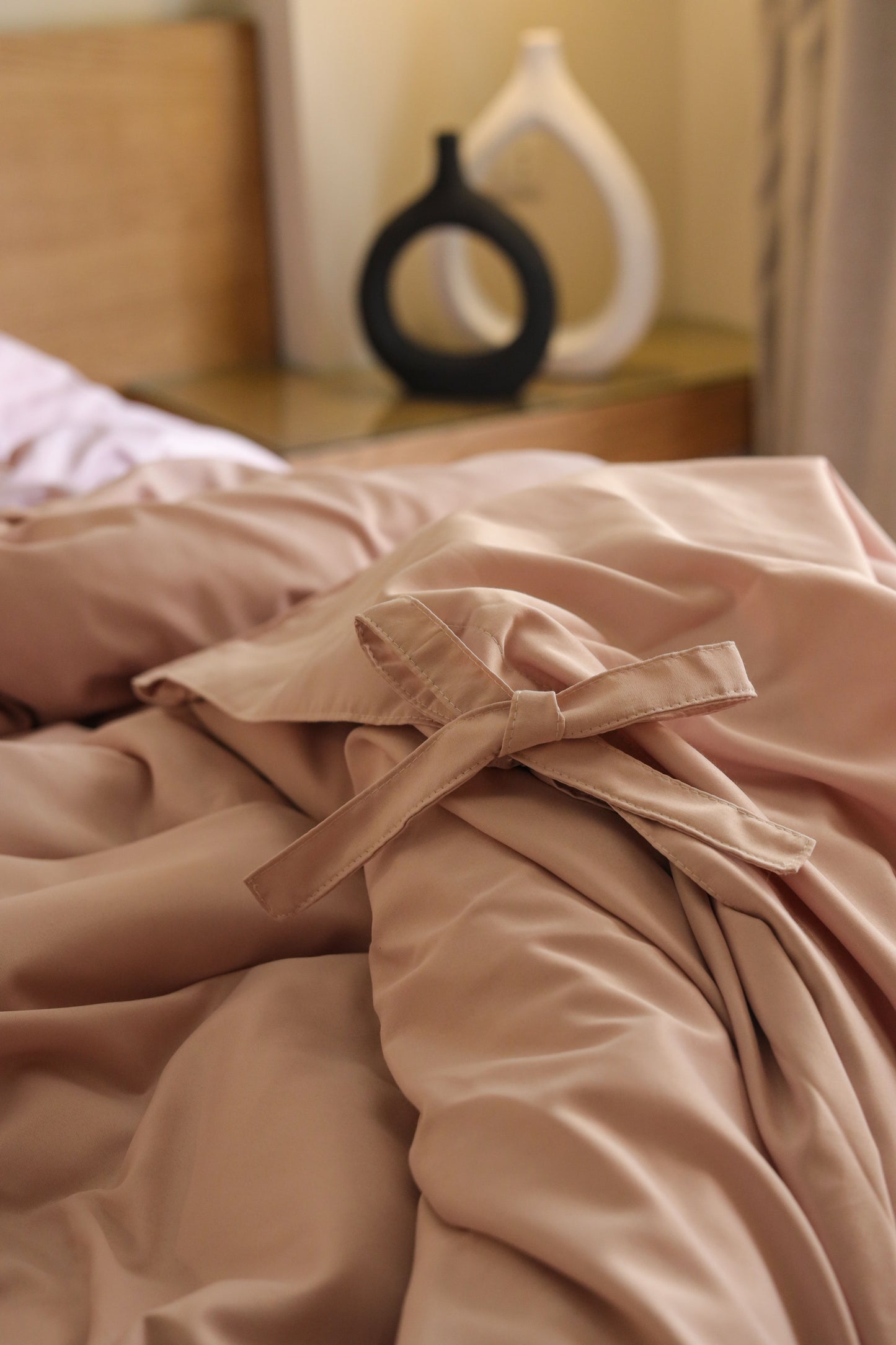 RIBBONELLE MARSHMELLO silky cotton duvet cover