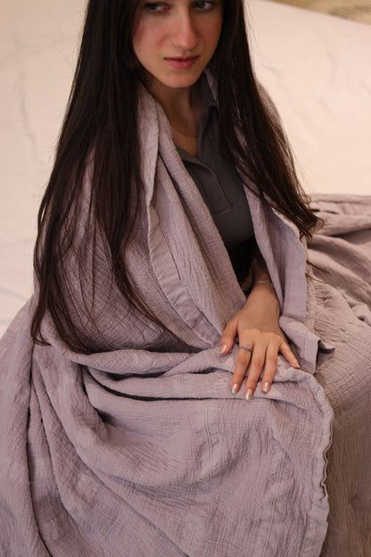 WINDY ELITE Washed Cotton Throw Blanket