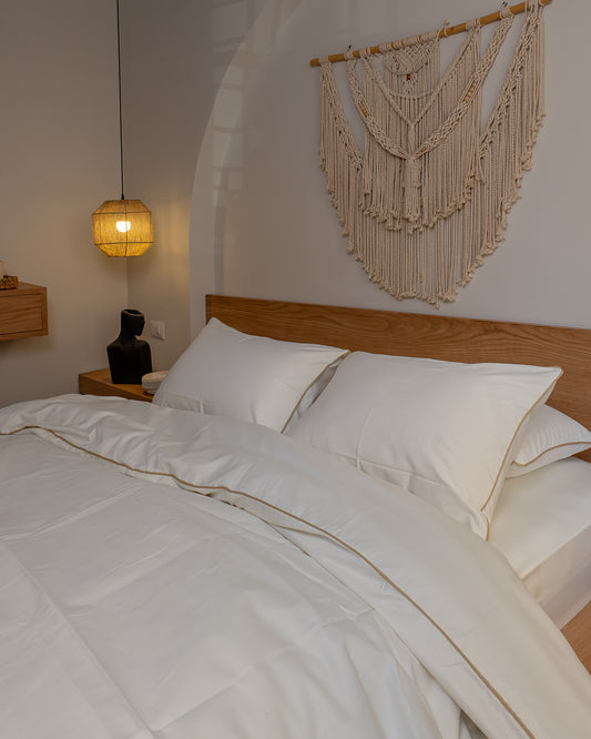 CREAM silky cotton duvet cover