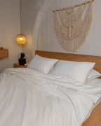 CREAM silky cotton duvet cover