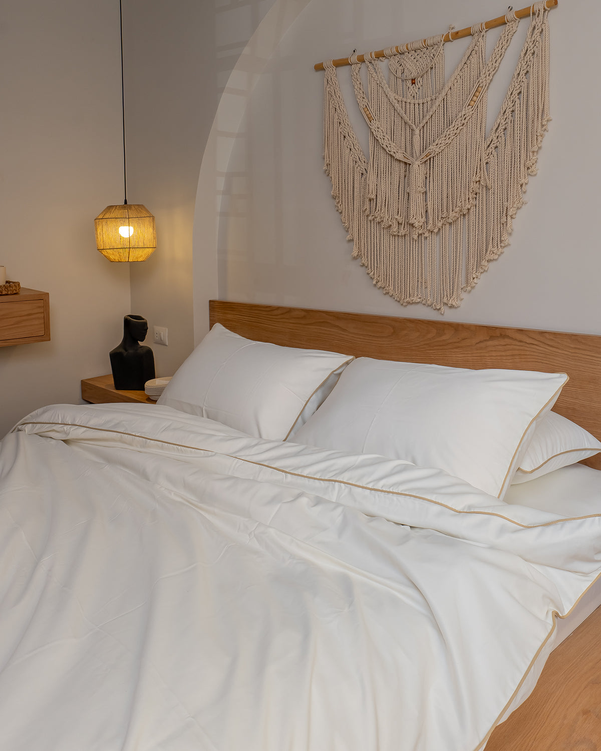 CREAM silky cotton duvet cover