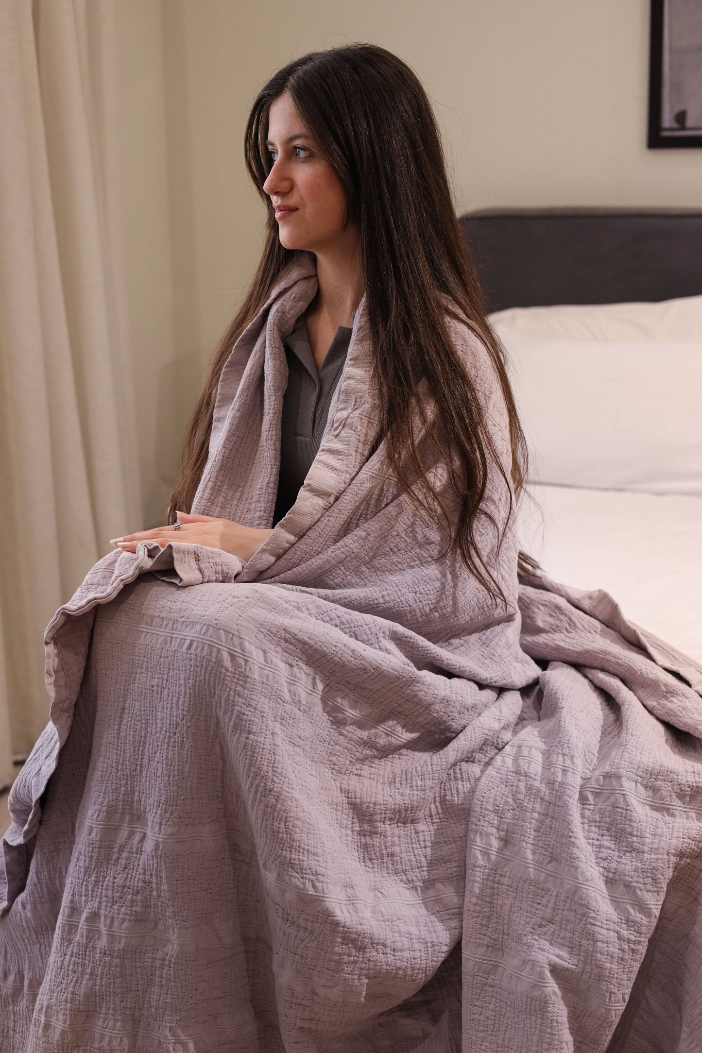 WINDY ELITE Washed Cotton Throw Blanket