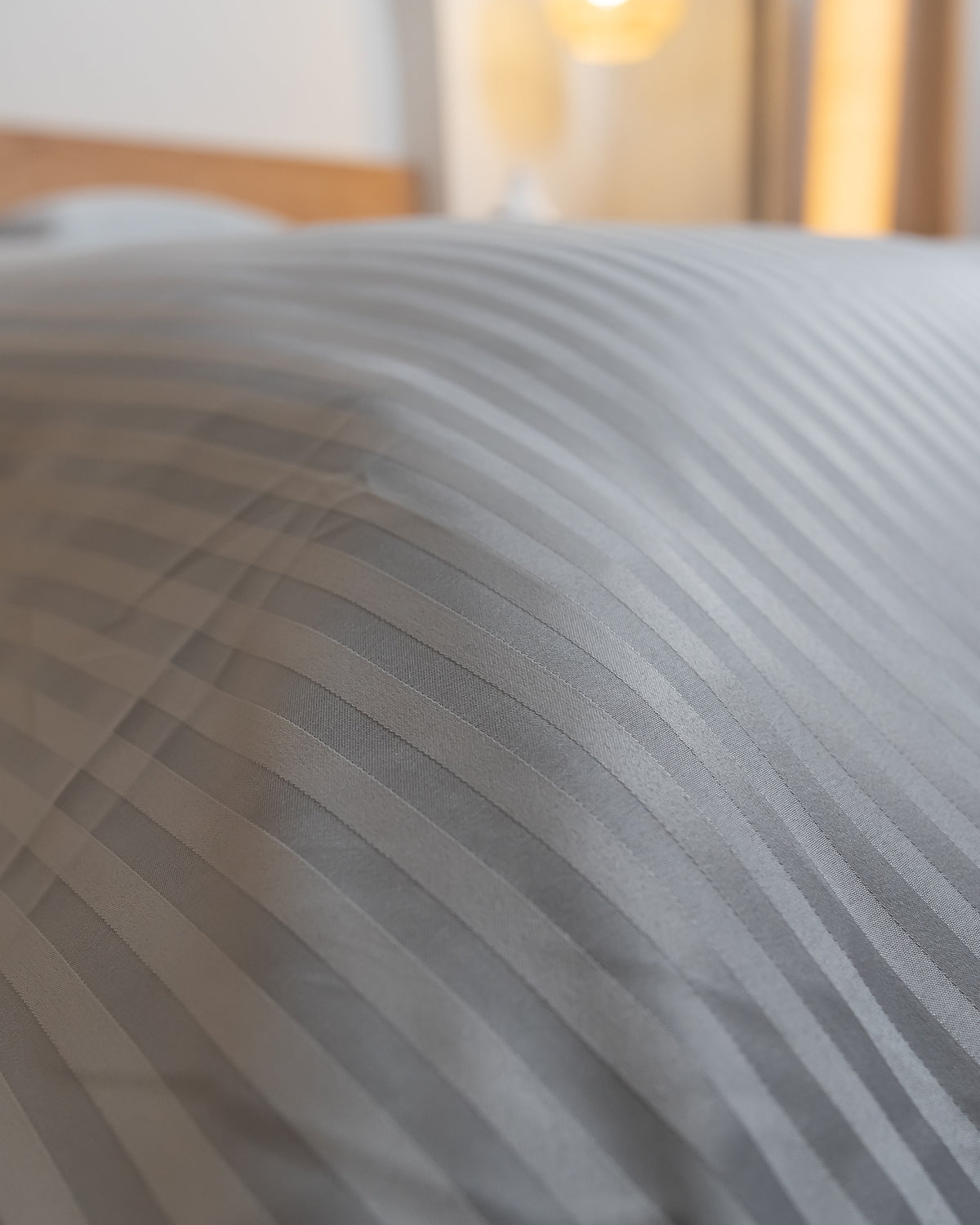 SILVER stripe duvet cover