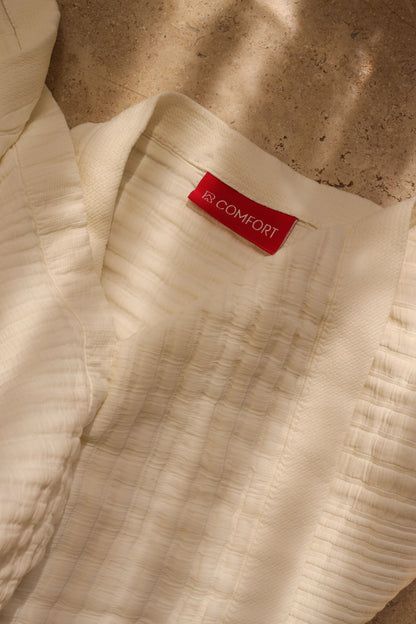 CREAMY ELITE Washed Cotton Throw Blanket
