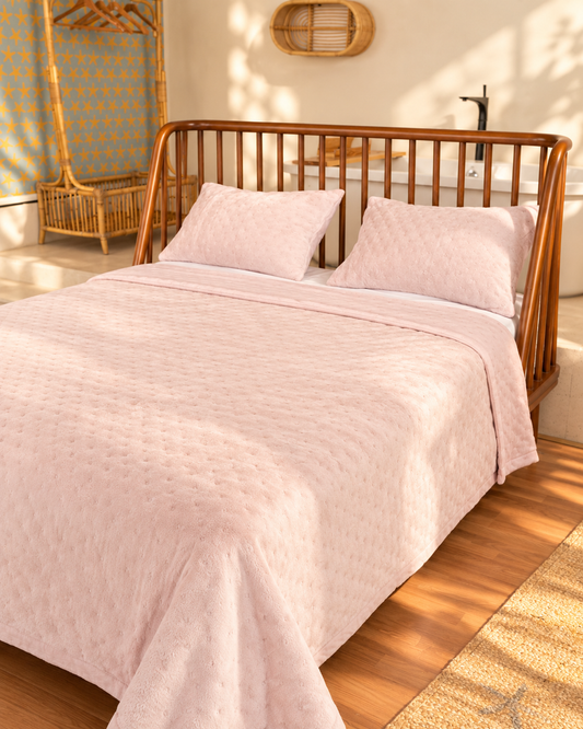 PETAL DOTELLA Embroidered Blanket Set
