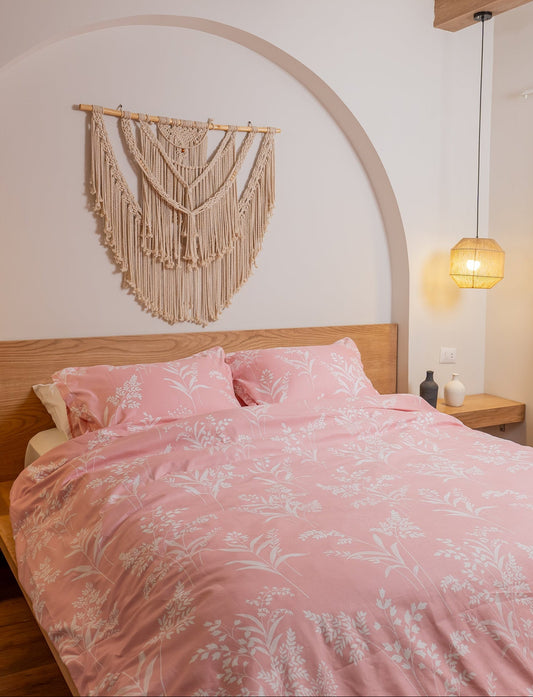 BLOSSOM PINK cotton duvet cover