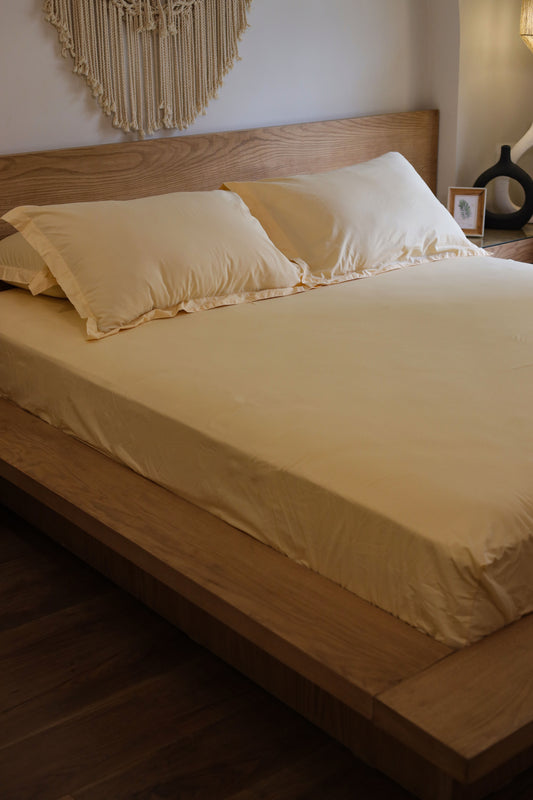 ALMOND Premium Cotton Bedsheet
