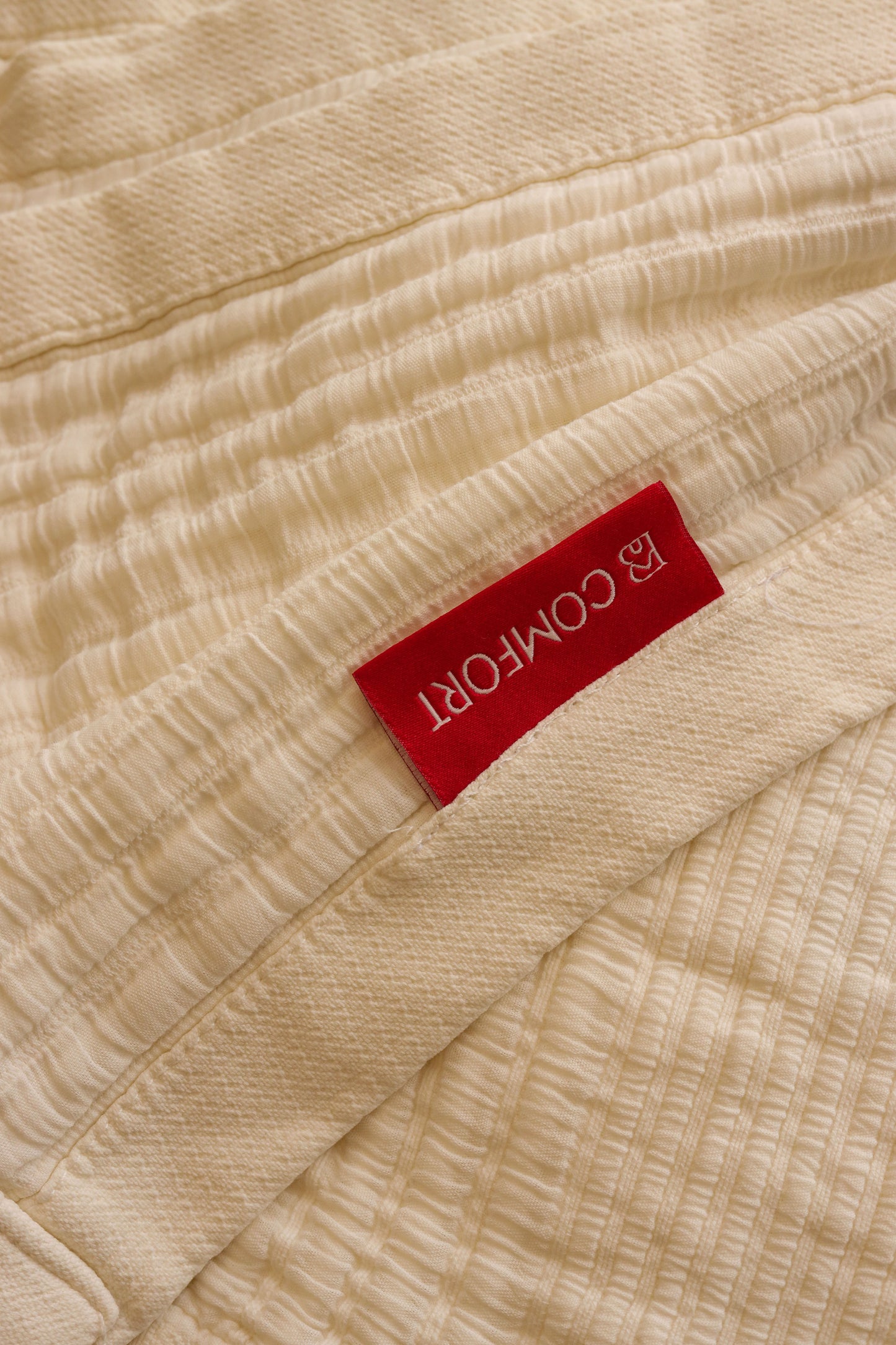 CREAMY ELITE Washed Cotton Throw Blanket