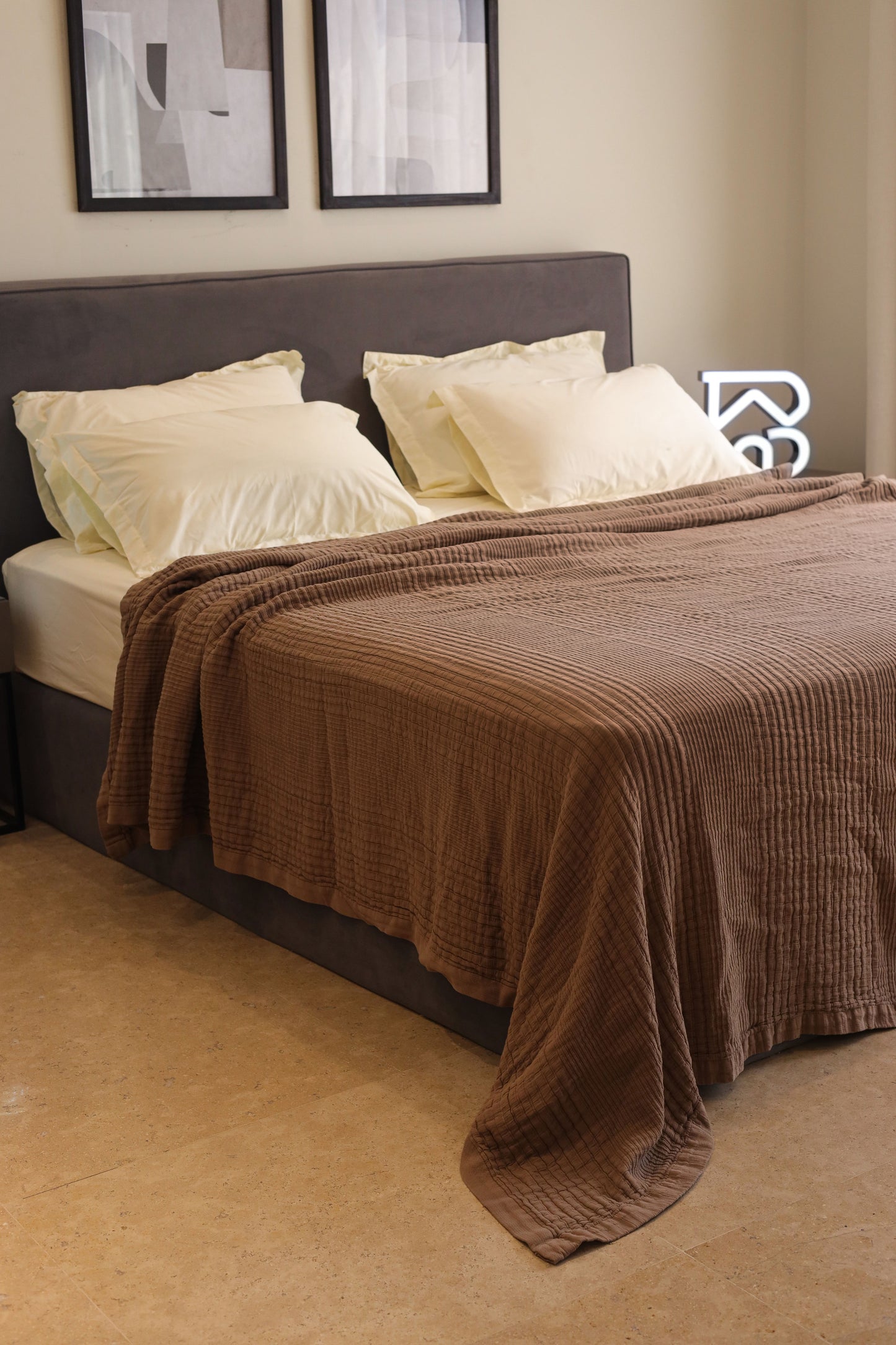 EARTHY ELITE Washed Cotton Throw Blanket