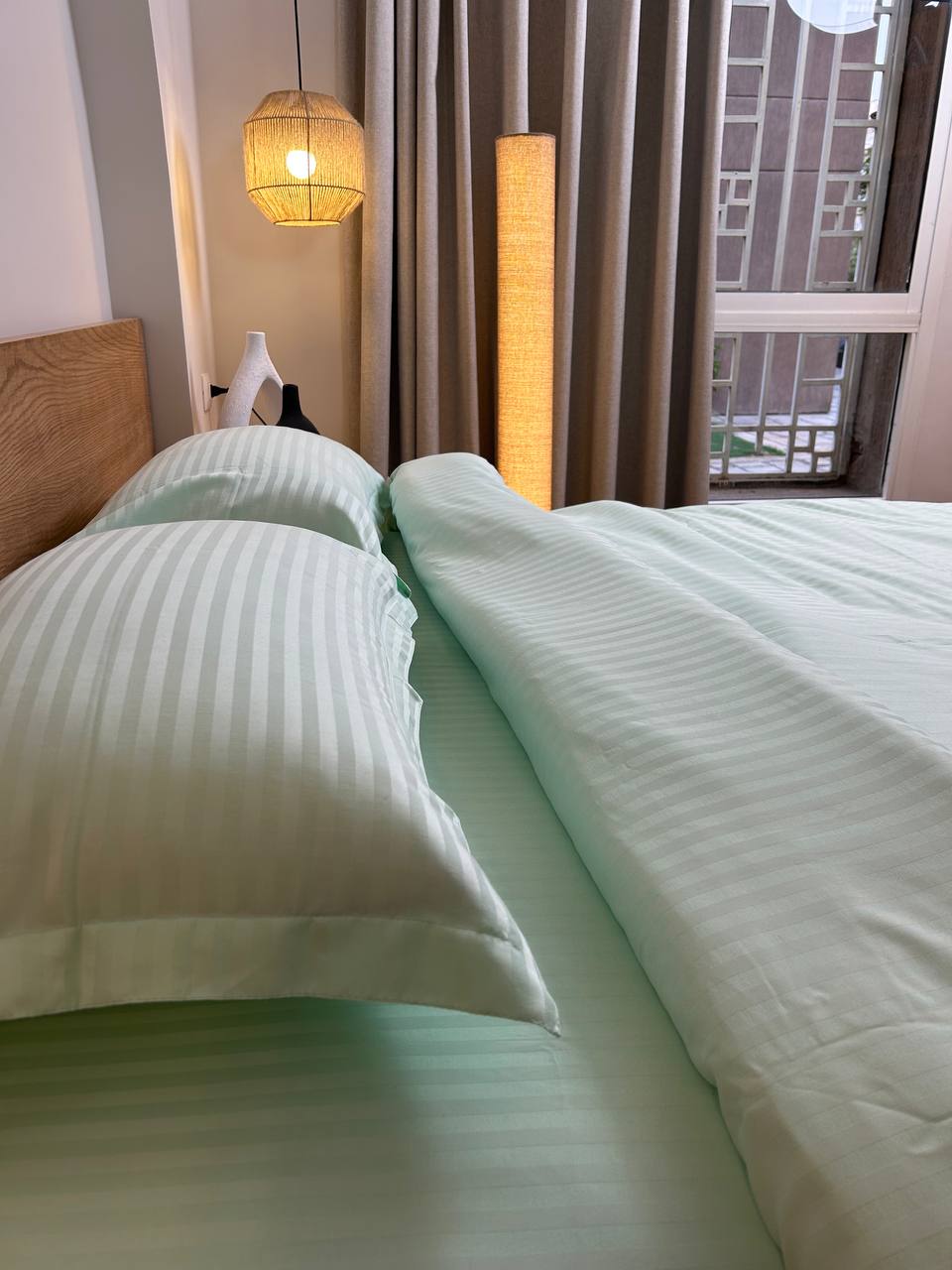 MINT stripe duvet cover