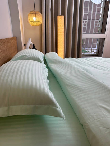 MINT stripe duvet cover