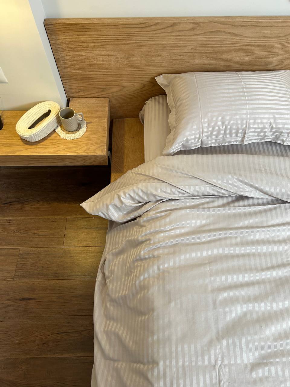 CHAMPANGE stripe duvet cover