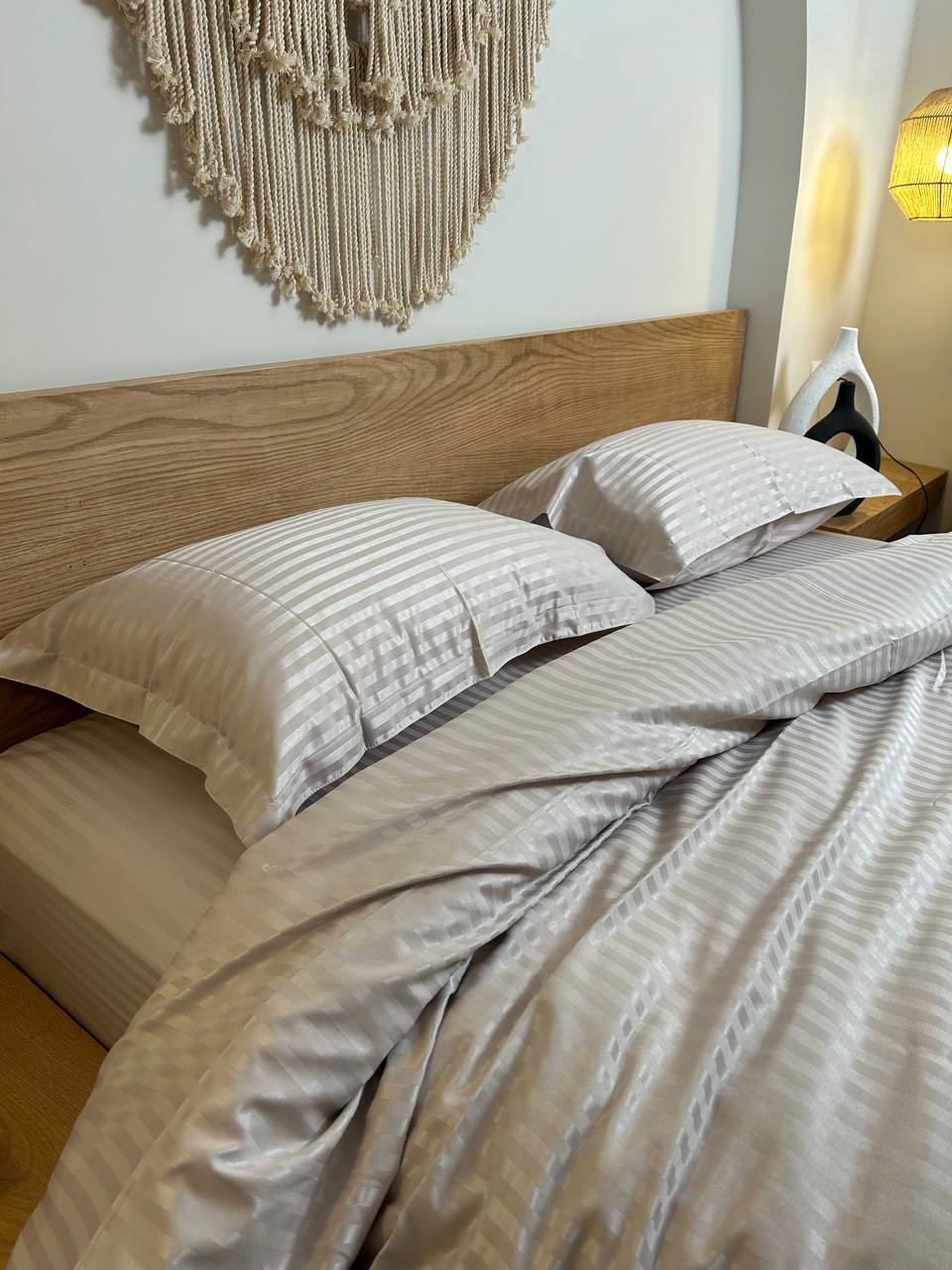 CHAMPAGNE stripe duvet cover
