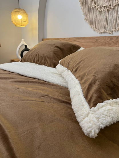 BISCUIT Velvet Lamb Wool Blanket