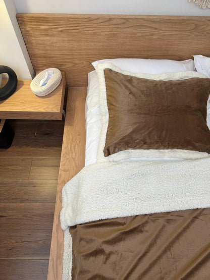 BISCUIT Velvet Lamb Wool Blanket