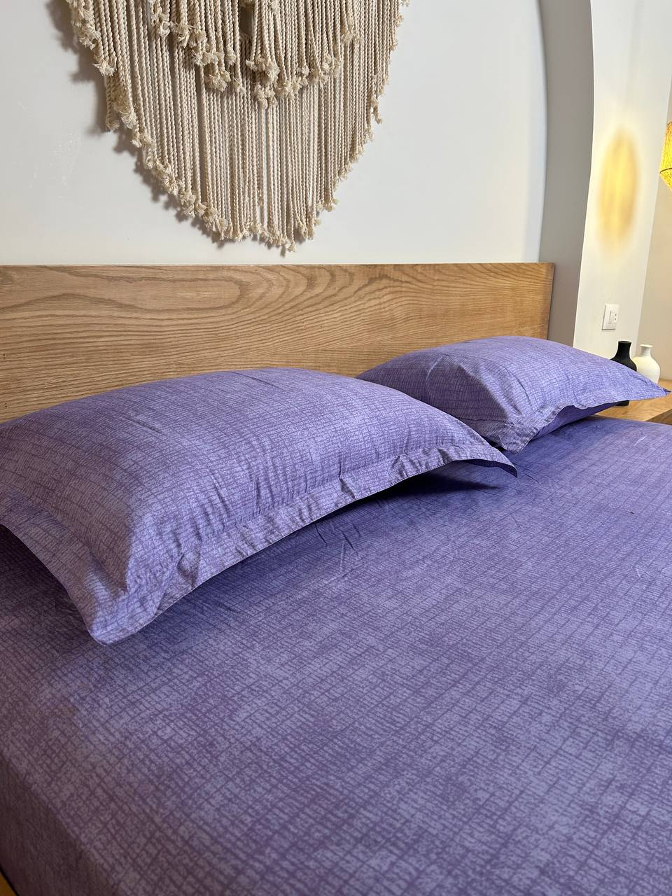 MINIMAL LILAC cotton bedsheet