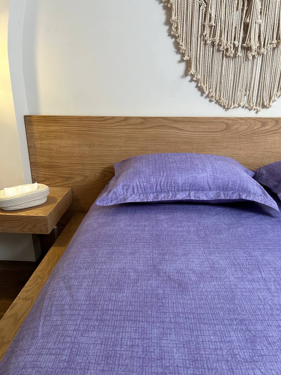 MINIMAL LILAC cotton bedsheet