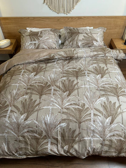 SAND PALM cotton duvet cover